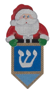 Santa Dreidel (Pepperberry Designs)