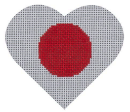 Japanese Flag Heart (Pepperberry Designs)