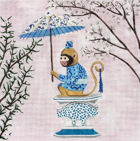 Monkey w/Umbrella (Alice Peterson)