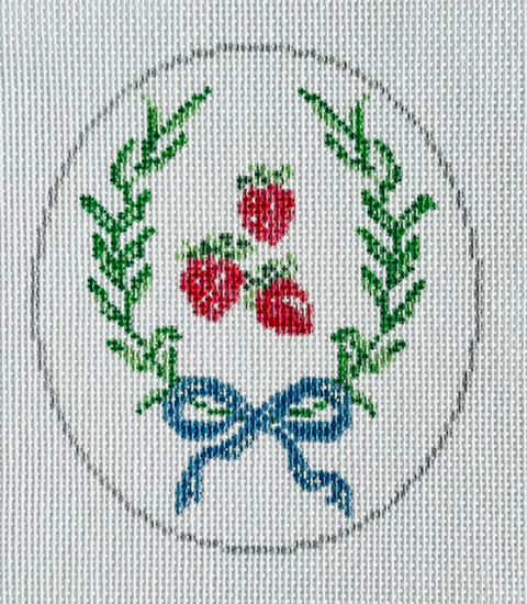 Strawberries Oval Ornament (KCN Designers)