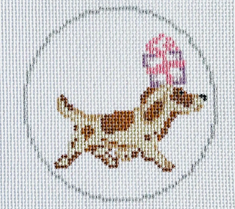 Dog with Gift Ornament (KCN Designers)