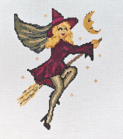 Retro Witch in Purple (Stitchtent)