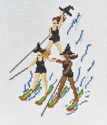 Waterskiing Witches (Stitchtent)