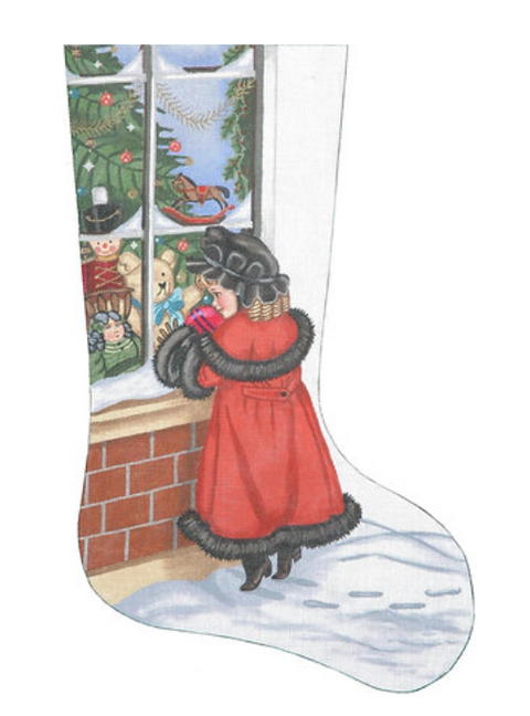 Victorian Shopper Girl Stocking (Tapestry Tent)