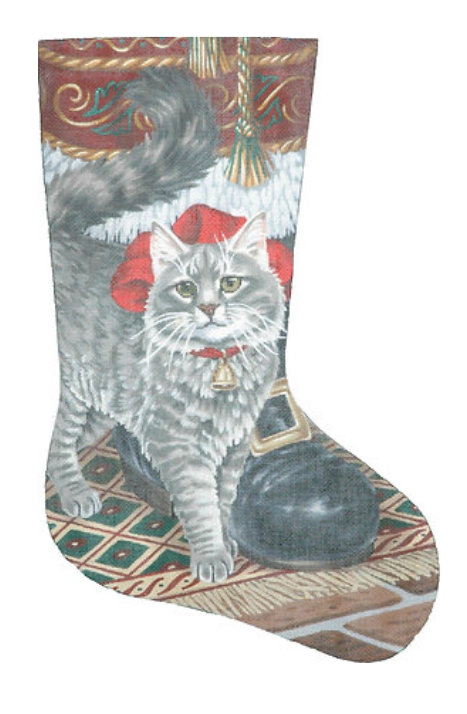 Buttons (Kitty) and Santa Stocking - 13M (Tapestry Tent)