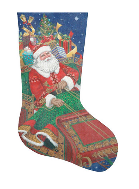 Santa's On His Way Stocking - 13M