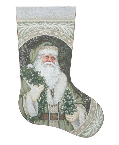 Evergreen Santa Stocking - 18M (Tapestry Tent)
