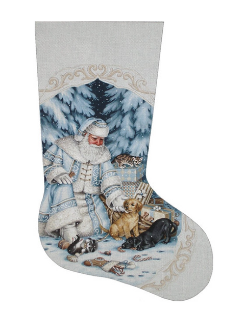 Santa Pets and Presents Stocking - 18M