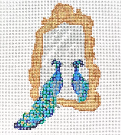 Peacock Mirror (Stitchtent)