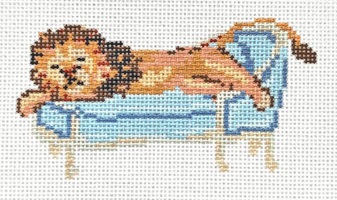 Chaise Lounge Lion (Stitchtent)