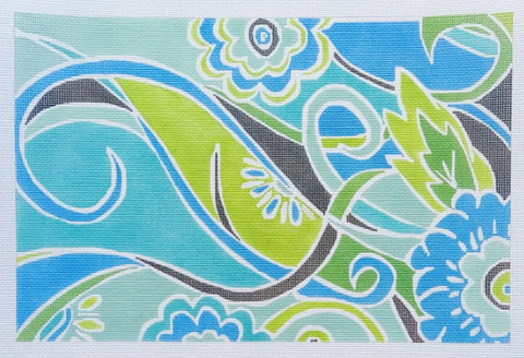 Blue Flowers w/Swirl (KCN Designers)