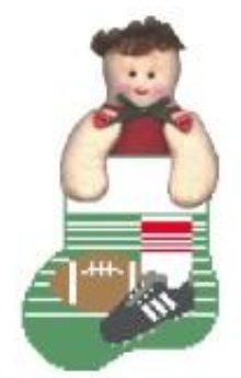 Football w/Boy (Kathy Schenkel)
