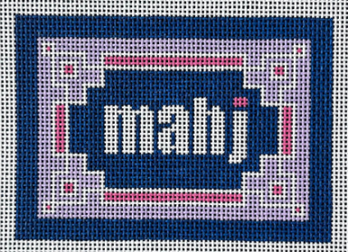 Key Corner Mahjong Insert Navy/Lilac/Pink (Love MHB Studio)