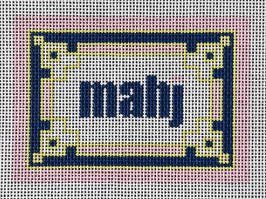 Key Corner Mahjong Insert Pink/Navy/Citron (Love MHB Studio)