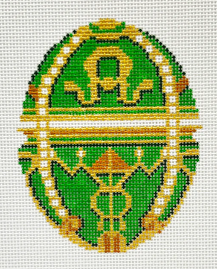 Faberge Egg - Green (Blueberry Point Canvas)