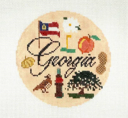 Georgia Travel Round (Stitchtent)