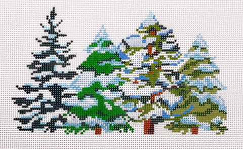 Snowy Trees (Blueberry Point Canvas)