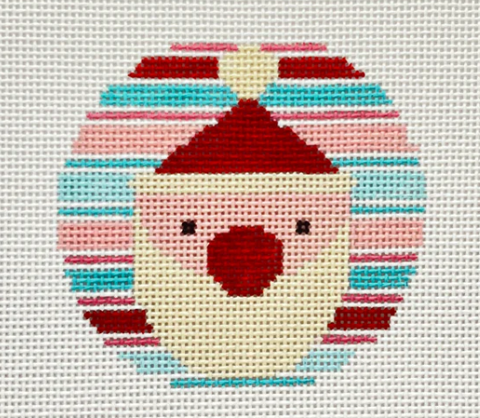 Santa w/Stripes (Blueberry Point Canvas)