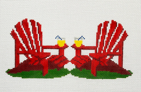 Summer Chairs (Blueberry Point Canvas)