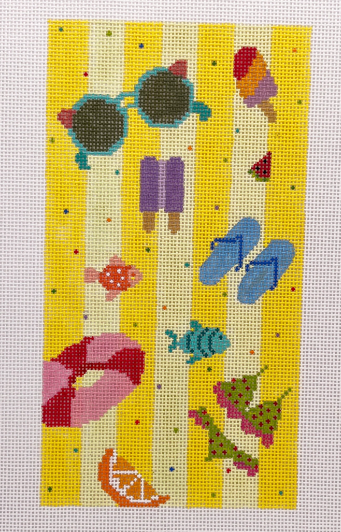 At the Beach Eyeglass Case (Blueberry Point Canvas)