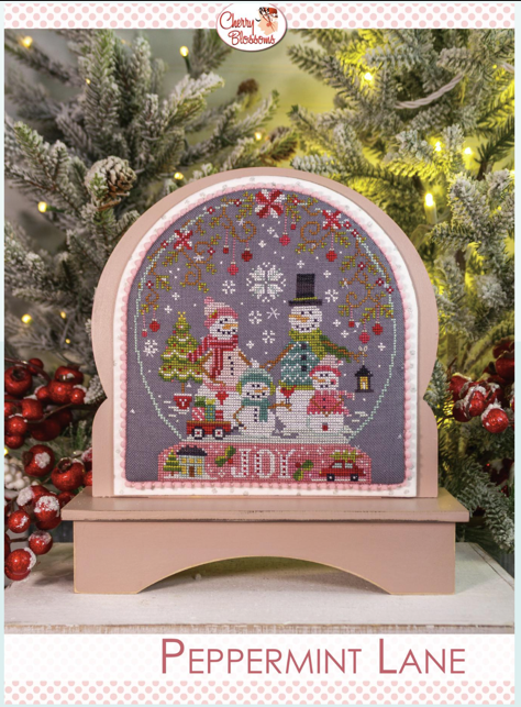 Wooden Snow Globe Backer (Cherry Blossoms)