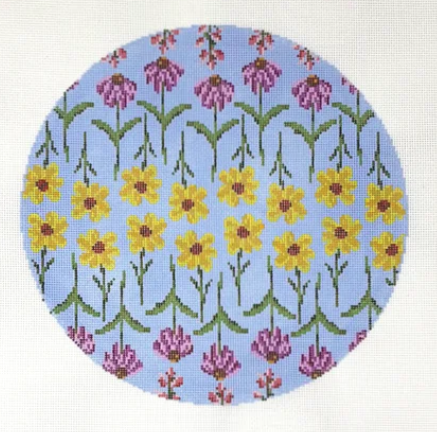 Texas Floral Round/Large (Stitchtent)