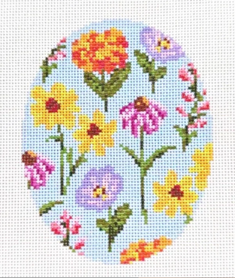 Texas Floral/Oval (Stitchtent)