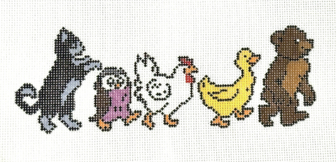 Little Bear Marching (Three Petals Needlepoint)