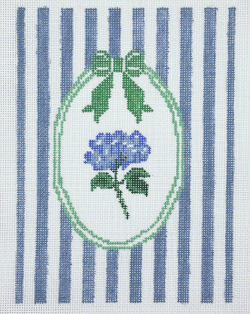 Hydrangea Stripes (Three Petals Needlepoint)