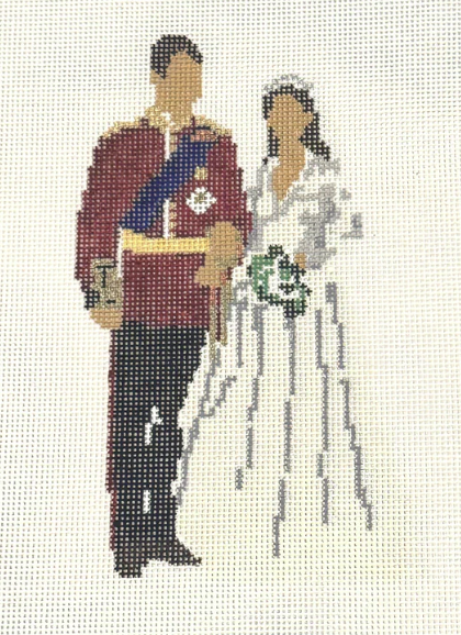 Kate & William Wedding (Three Petals Needlepoint)