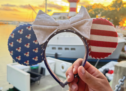 Patriotic Ears (Three Petals Needlepoint)