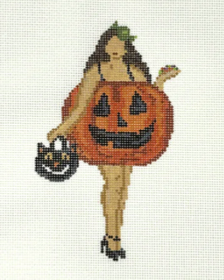 Retro Halloween Pail (Stitchtent)