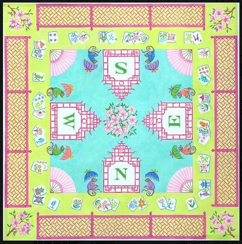 Mahjong Mat/Chinoiserie Theme (Kate Dickerson)