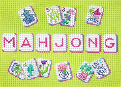 Mahjong Tile Bag/Chinoiserie Theme (Kate Dickerson)