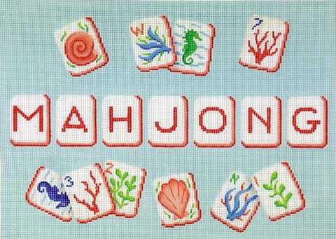 Mahjong Tile Bag/Coral Reef Theme (Kate Dickerson)