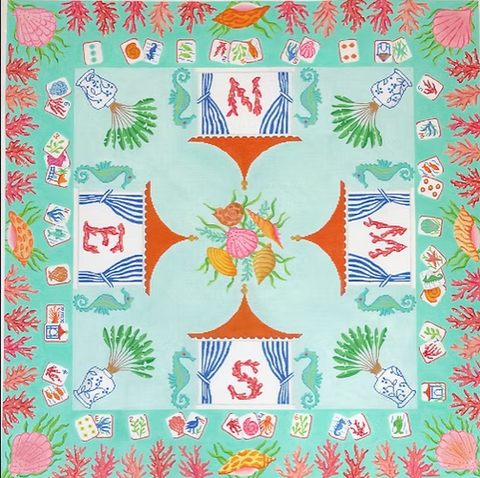 Mahjong Mat/Coral Reef Theme (Kate Dickerson)