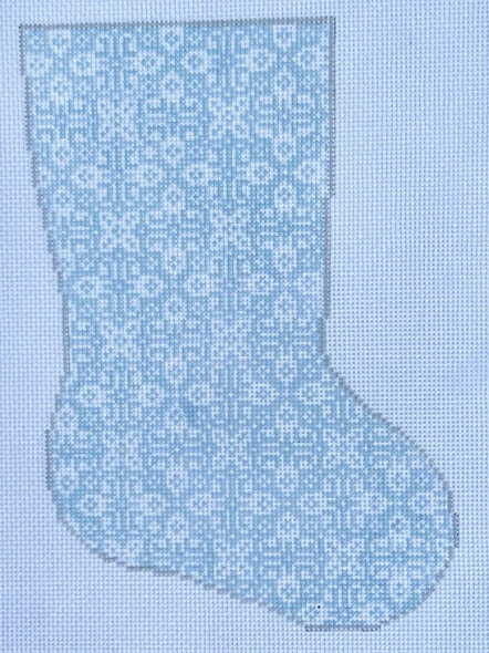 Southwestern Midsize Stocking/Light Blue (KCN Designers)