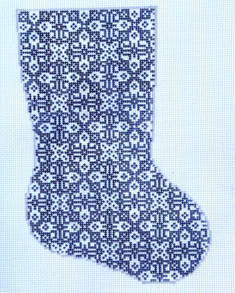 Southwestern Midsize Stocking/Navy (KCN Designers)
