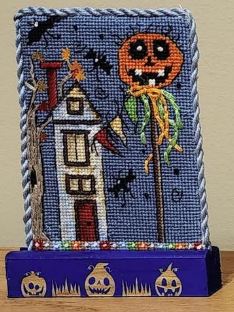 House w/large pumpkin (Cheryl & Annie)