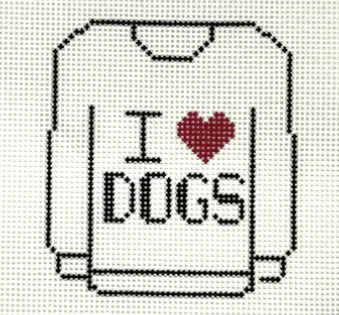 I Love Dogs Sweater (Stitchtent)