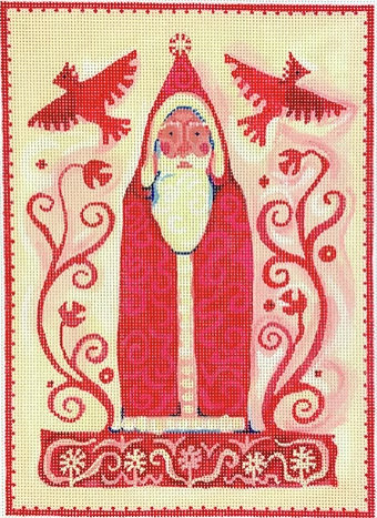 Father Christmas w/Cardinals (Kate Dickerson)