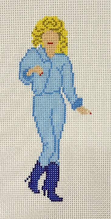 Dolly Blue cowboy boots (Froopy Designs)