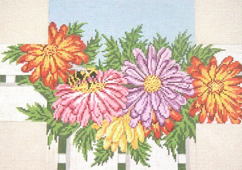 Mums & Bee Brick Cover (Needle Crossings)