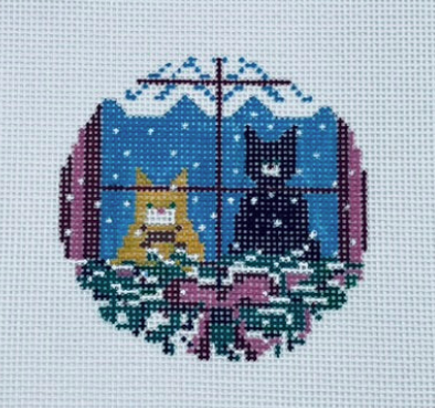 Christmas Cats Ornament - 13M (Needle Crossings)