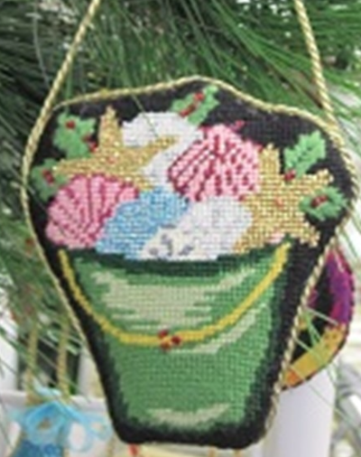 Bucket of Shells & Holly - 13M (Needle Crossings)