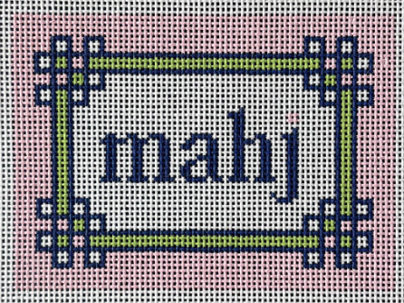 Floral Corner Mahjong Insert Pink/Citron (Love MHB Studio)