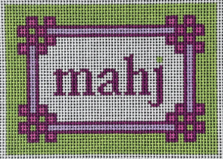 Floral Corner Mahjong Insert Lilac/Citron (Love MHB Studio)