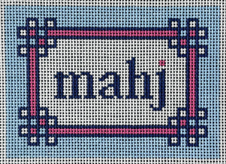 Floral Corner Mahjong Insert Light Blue/Pink (Love MHB Studio)