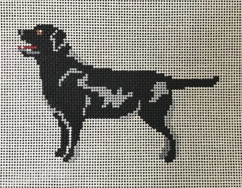 Quincy - Black Labrador (Stitchtent)
