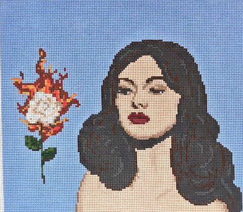 Rose in Flames (Stitchtent)